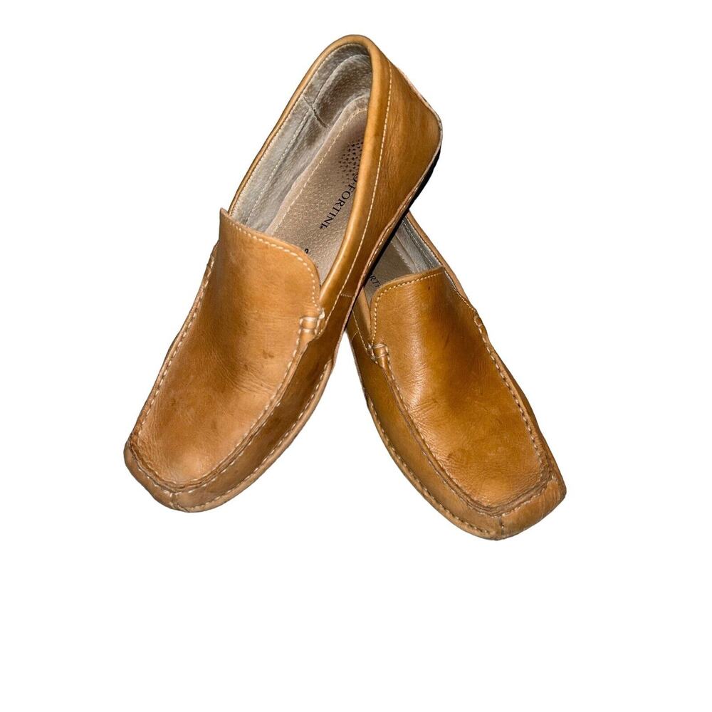 Franco Fortini Max Men's Leather Slip On Brown Shoes US Size 9 (311279)